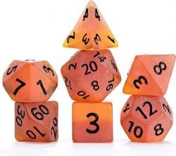 SEA GLASS DICE -  FIREBRAND