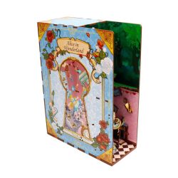 SERRE-LIVRE EN BOIS -  ALICE AU PAYS DES MERVEILLES (184 PIÈCES) -  SERRE-LIVRE