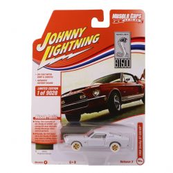 SHELBY -  GT-500 KR 1968- VERSION B - WHITE CHASE - 1/64 -  MUSCLE CARS U.S.A