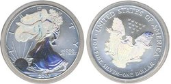 SILVER EAGLES -  PIÈCE D'UNE ONCE EN ARGENT PUR HOLOGRAPHIQUE -  PIECES DES ETATS-UNIS 2002