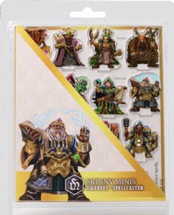 SKINNY MINIS 2D -  DWARVES SPELLCASTER -  FIGURINE JDR
