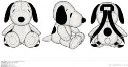 SNOOPY ET LES PEANUTS -  SAC À DOS EN PELUCHE SNOOPY