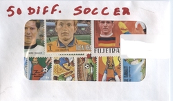 SOCCER -  50 DIFFÉRENTS TIMBRES - SOCCER