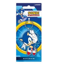 SONIC LE HÉRISSON -  PORTE-CLÉ EN CAOUTCHOUC DE SONIC