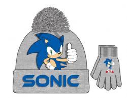 SONIC LE HÉRISSON -  TUQUE À POMPOM ET GANTS