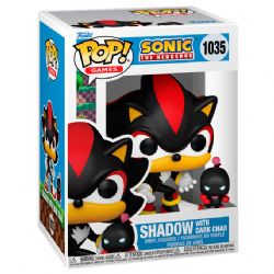 SONIC THE HEDGEHOG -  FIGURINE POP! EN VINYLE DE SHADOW AVEC DARK CHAO (10 CM) 1035