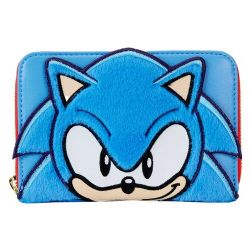 SONIC THE HEDGEHOG -  PORTE-FEUILLE ZIPPÉ DE SONIC L'HÉRISSON CLASSIQUE -  LOUNGEFLY