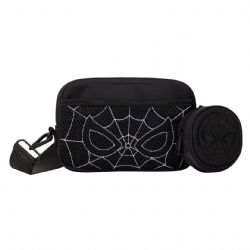 SPIDER-MAN -  SAC À BANDOULIÈRE COSPLAY NOIR AVEC POCHETTE À MONNAIE -  LOUNGEFLY