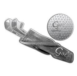 SPORTS PATRIMONIAUX -  GOLF - ENSEMBLE DE 2 PIÈCES EN ARGENT FIN -  PIÈCES DES ÎLES SALOMON 2022
