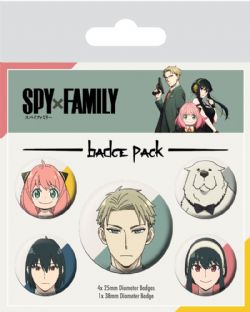 SPY X FAMILY -  ENSEMBLE DE 5 BADGES