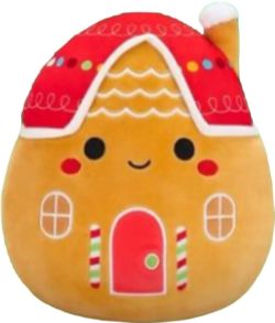 SQUISHMALLOWS -  PELUCHE DE CASA LA MAISON EN PAIN D'ÉPICES (12 CM) -  CHRISTMAS SQUAD