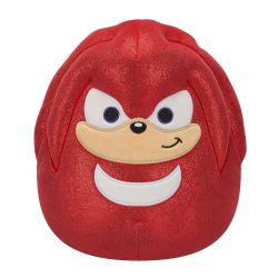 SQUISHMALLOWS -  PELUCHE DE KNUCKLES MÉTALISÉE (20 CM) -  SEGA METALLIC SQUAD - SONIC THE HEDGEHOG