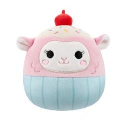 SQUISHMALLOWS -  PELUCHE DE LALA L'AGNEAU CUPCAKE ROSE (20 CM) -  EASTER SQUAD