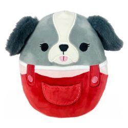 SQUISHMALLOWS -  PELUCHE DE MALU LE SHIH-TZU GRIS (12.5 CM) -  OVERALL SQUAD