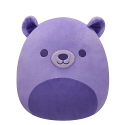 SQUISHMALLOWS -  PELUCHE DE PURPO L'OURS VIOLET (30 CM) -  NEON BEAR SQUAD
