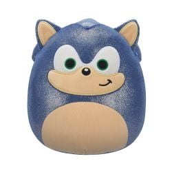 SQUISHMALLOWS -  PELUCHE DE SONIC MÉTALISÉE (20 CM) -  SEGA METALLIC SQUAD - SONIC THE HEDGEHOG