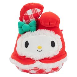 SQUISHMALLOWS -  PELUCHE MY MELODY SANTA (25 CM) -  SANRIO CHRISTMAS SQUAD