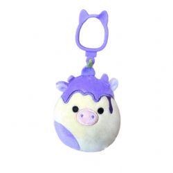 SQUISHMALLOWS -  PORTE-CLÉ DE BENITO LA VACHE BLEUET (9 CM) -  HYBRID SWEETS SQUAD