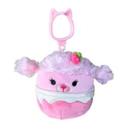 SQUISHMALLOWS -  PORTE-CLÉ DE CHLOE LE CANICHE FRAISE (9 CM) -  HYBRID SWEETS SQUAD