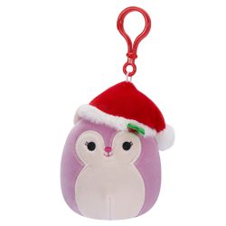 SQUISHMALLOWS -  PORTE-CLÉS D'ALLINA L'ÉCUREUIL (9 CM) -  CHRISTMAS SQUAD