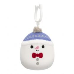 SQUISHMALLOWS -  PORTE-CLÉS DE MANNY LE BONHOMME DE NEIGE (9 CM) -  CHRISTMAS SQUAD