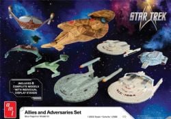 STAR TREK -  ADVERSARIES & ALLIES SHIP SET 1/2500 -  AMT