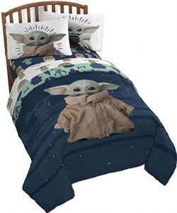 STAR WARS -  DOUILLETTE POUR LIT 1 OU 2 PLACES DE GROGU -  THE MANDALORIAN