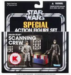 STAR WARS -  ENSEMBLE DE FIGURINES D'ÉQUIPAGE DE SCAN DE L'ÉTOILE DE LA MORT (9 CM) (EXCLUSIF KMART) -  LA COLLECTION VINTAGE