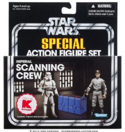 STAR WARS -  ENSEMBLE DE FIGURINES D'ÉQUIPAGE DE SCAN DE L'ÉTOILE DE LA MORT (9 CM) - EXCLUSIF KMART -  LA COLLECTION VINTAGE