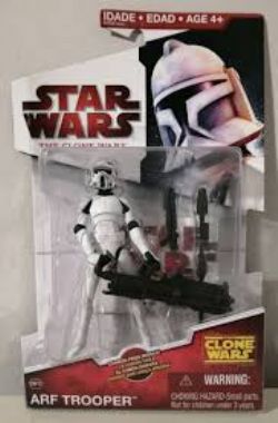 STAR WARS -  FIGURINE ARF TROOPER CW10 DE STAR WARS CLONE WARS DE HASBRO, NEUVE DANS SON EMBALLAGE CW10 -  LA GUERRE DES CLONES CW10