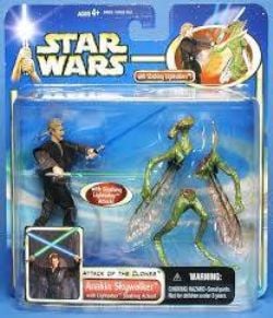 STAR WARS -  FIGURINE DE 3,75 POUCES ANAKIN SKYWALKER GUERRIER GÉONOSIEN STAR WARS L'ATTAQUE DES CLONES DELUXE -  L'ATTAQUES DES CLONES