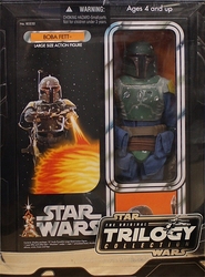 STAR WARS -  FIGURINE DE BOBA FETT (VARIANTE COSTUME BLEU) - 2004 (30 CM) -  ORIGINAL TRILOGY COLLECTION