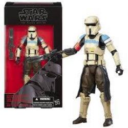 STAR WARS -  FIGURINE DE CHEF D'ESCOUADE SCARIF STORMTROOPER -  THE BLACK SERIES 28