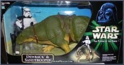 STAR WARS -  FIGURINE DE DEWBACK & SANDTROOPER (30 CM) -  LE POUVOIR DE LA FORCE