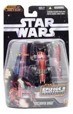 STAR WARS -  FIGURINE DE DROÏDE DESTROYER (9 CM) -  LA COLLECTION DE L'ÉPISODE III HÉROS ET LES VILAINS 12