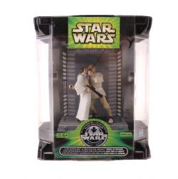 STAR WARS -  FIGURINE DE LUKE SKYWALKER ET PRINCESSE LEIA SAUT VERS LA LIBERTÉ (9 CM)