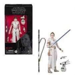 STAR WARS -  FIGURINE DE REY ET D-O (15 CM) -  THE BLACK SERIES 91