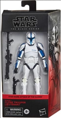 STAR WARS -  FIGURINE DE SOLDAT CLONE LIEUTENANT PHASE 1 (15 CM) -  THE BLACK SERIES 01