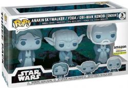 STAR WARS -  FIGURINE POP! EN VINYLE DE ANAKIN SKYWALKER / YODA / OBI-WAN KENOBI (10 CM)