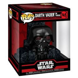 STAR WARS -  FIGURINE POP! EN VINYLE DE DARK VADOR SUR TRÔNE (10 CM) -  CÔTÉ OBSCUR 745