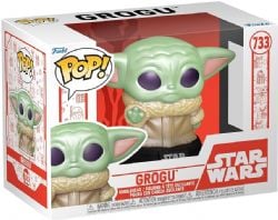 STAR WARS -  FIGURINE POP! EN VINYLE DE GROGU DES FÊTES (10 CM) -  LE MANDALORIEN 733