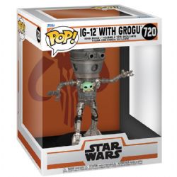 STAR WARS -  FIGURINE POP! EN VINYLE DE IG-12 AVEC GROGU -  LE MANDALORIEN 720