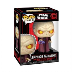 STAR WARS -  FIGURINE POP! EN VINYLE DE L'EMPEREUR PALPATINE (10 CM) -  CÔTÉ OBSCUR 738