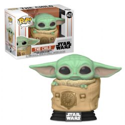 STAR WARS -  FIGURINE POP! EN VINYLE DE L'ENFANT AVEC SAC (10 CM) -  THE MANDALORIAN 405