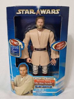 STAR WARS -  FIGURINE ÉLECTRONIQUE D'OBI-WAN KENOBI (30 CM)