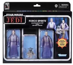 STAR WARS -  FIGURINES DE FORCE SPIRITS ANAKIN SKYWALKER, YODA ET OBI-WAN KENOBI (15 CM) -  THE BLACK SERIES