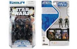 STAR WARS -  FIGURINES DE LUKE SKYWALKER & DEENA SHAN (9 CM) AVEC COMIC DE 