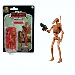 STAR WARS -  GUERRE DES CLONES - FIGURINE ARTICULÉE DE DROÏDE DE COMBAT (9 CM) 216 -  LA SERIE VINTAGE 216