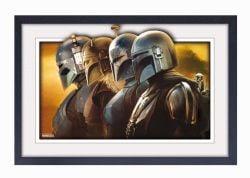 STAR WARS -  IMAGE ENCADRÉE (BLANC) - MANDOS (33 CM X 48 CM) -  LE MANDOLORIEN