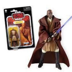 STAR WARS -  L'ATTAQUE DES CLONES - FIGURINE DE MACE WINDU (RÉÉDITION) (9 CM) -  LA COLLECTION VINTAGE 35